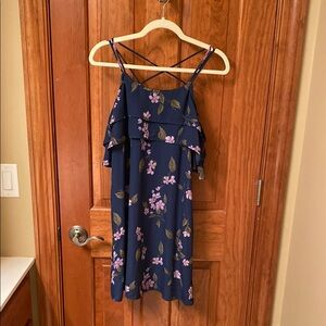 Miami Blue Floral Mini Dress